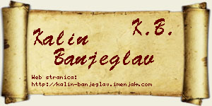Kalin Banjeglav vizit kartica